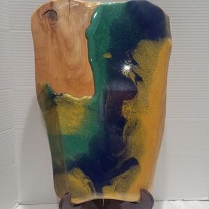 Custom Unique Epoxy River Flow Rectangular Charcuterie Serving Tray